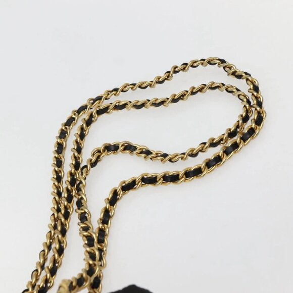 PRADA Chain Shoulder Bag Nylon Black Gold Auth 142072 - Picture 9 of 16